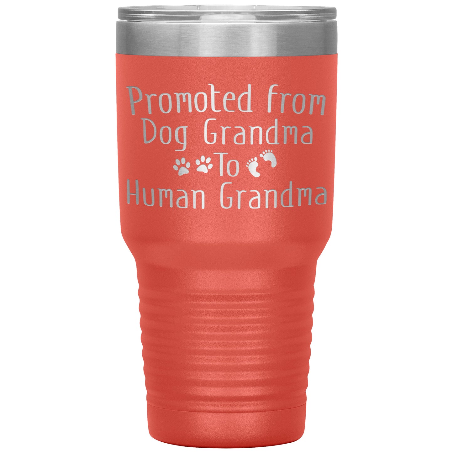 Promoted from Dog Grandma to Human Grandma Tumbler