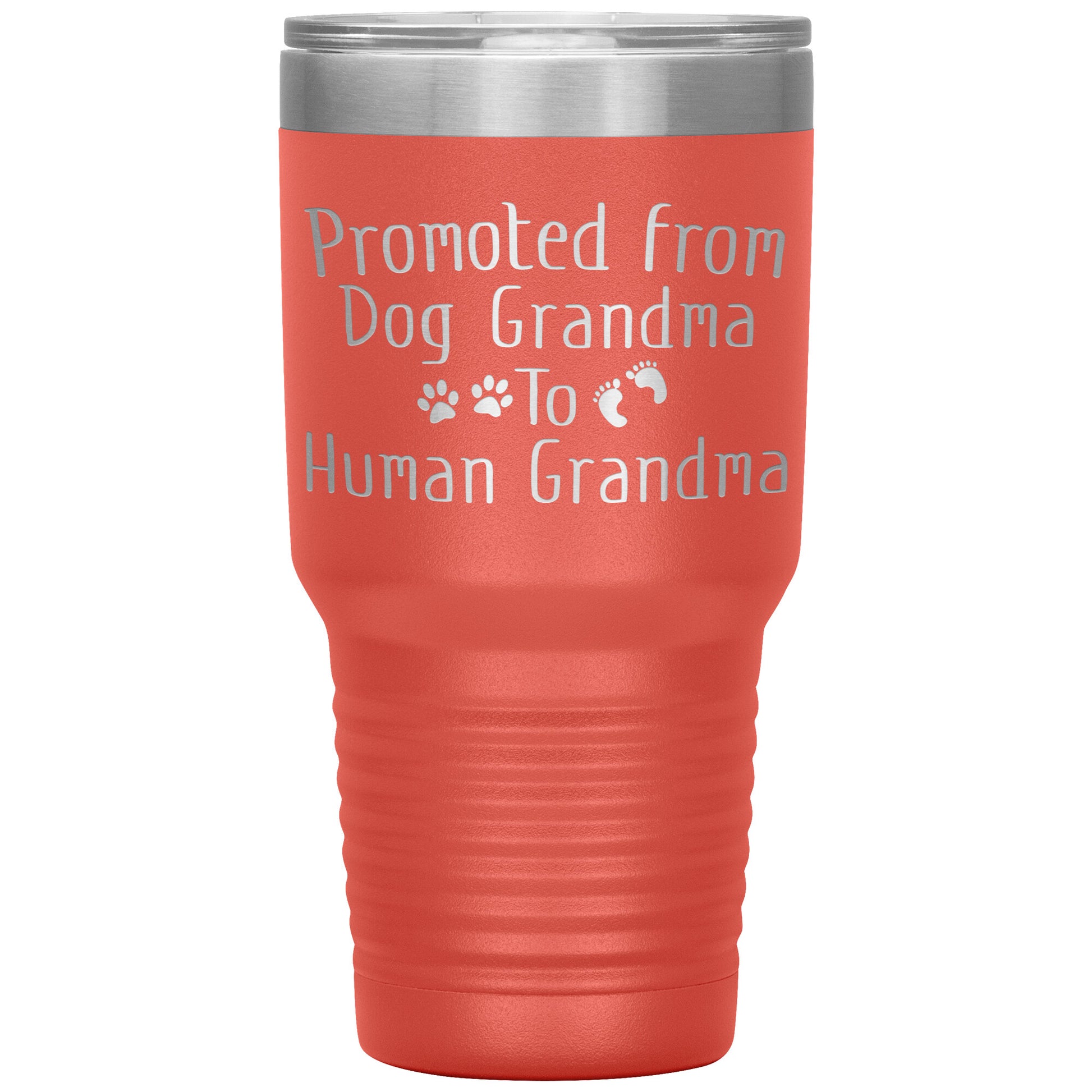 Promoted from Dog Grandma to Human Grandma Tumbler