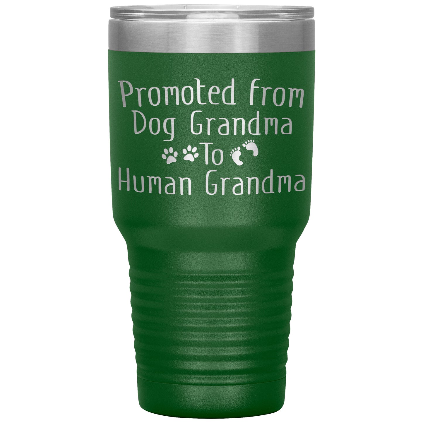 Promoted from Dog Grandma to Human Grandma Tumbler
