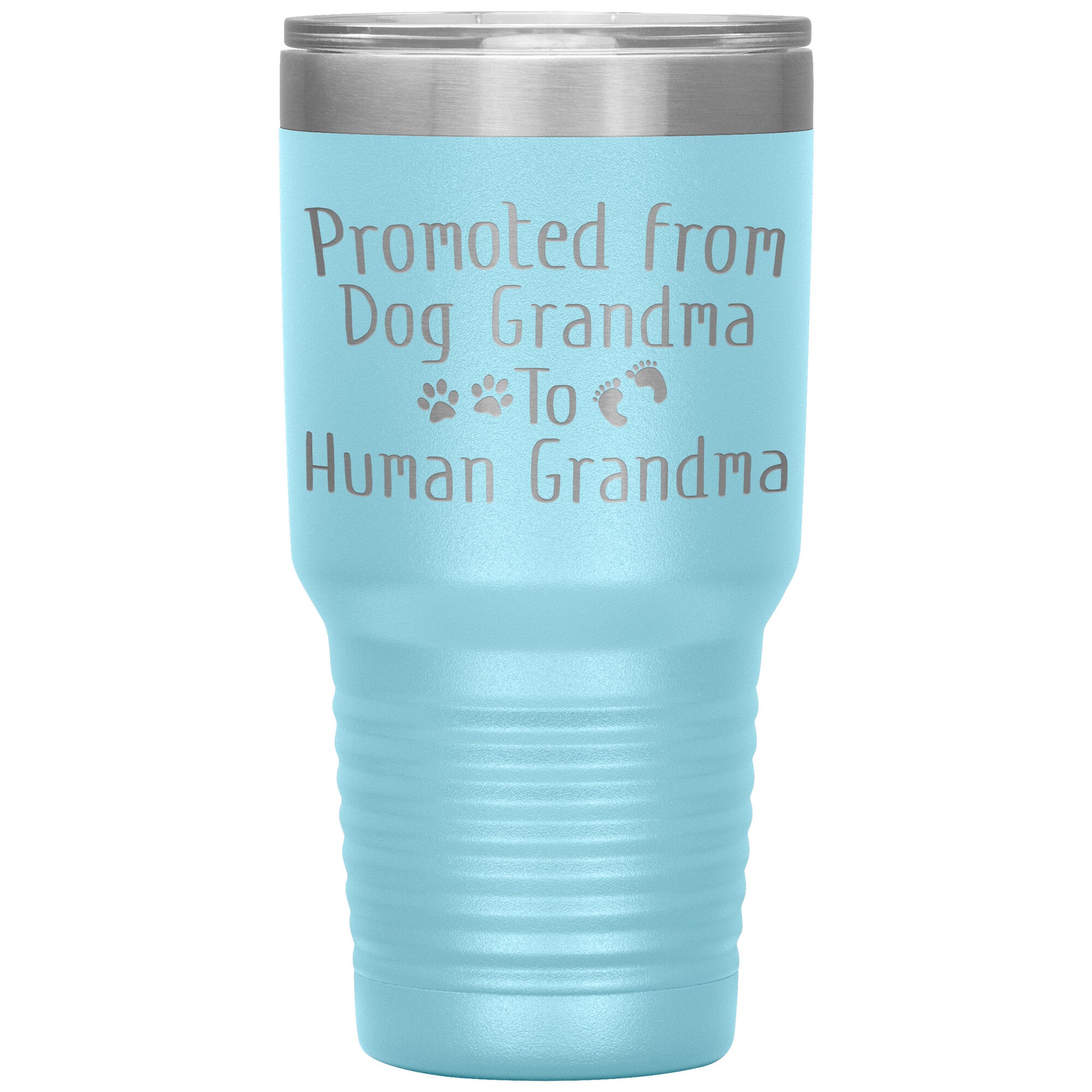 Promoted from Dog Grandma to Human Grandma Tumbler