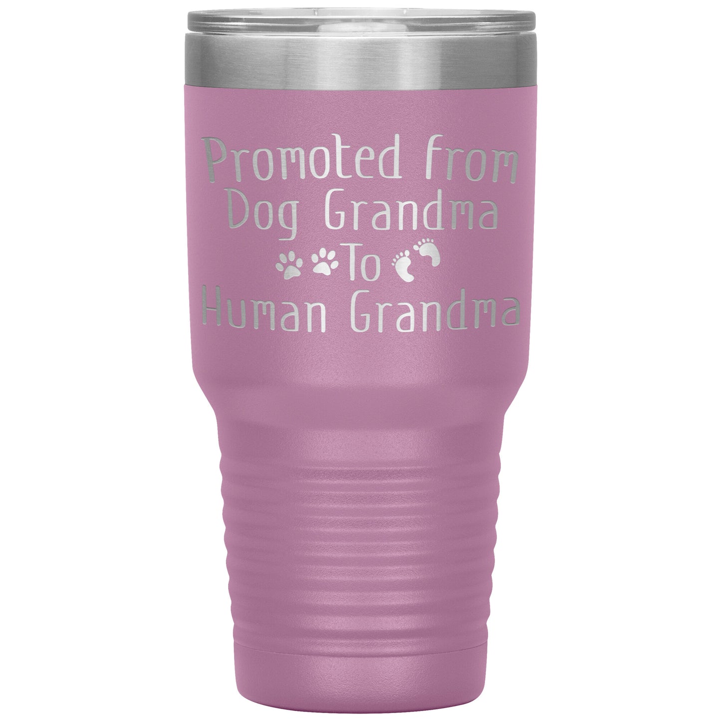 Promoted from Dog Grandma to Human Grandma Tumbler