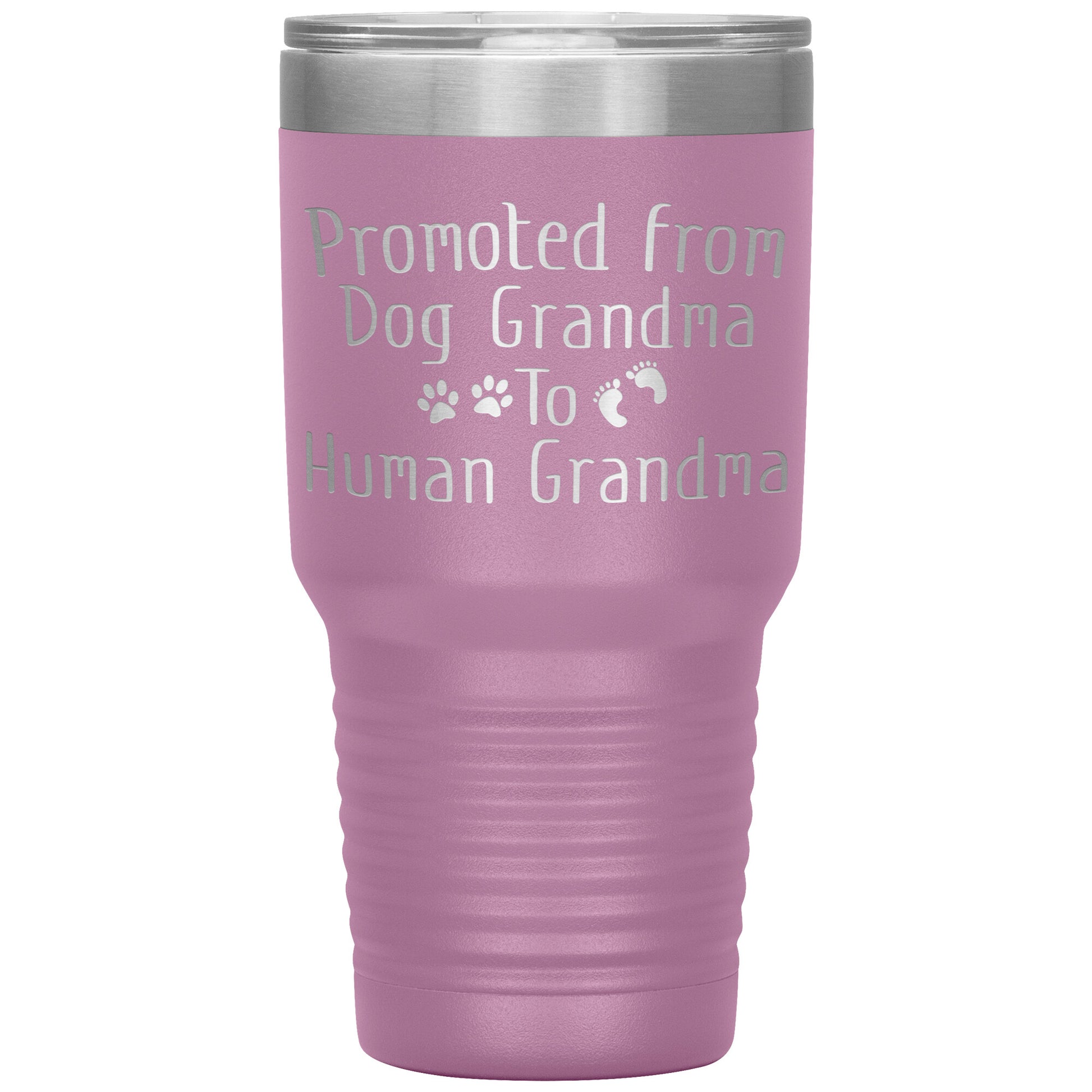 Promoted from Dog Grandma to Human Grandma Tumbler
