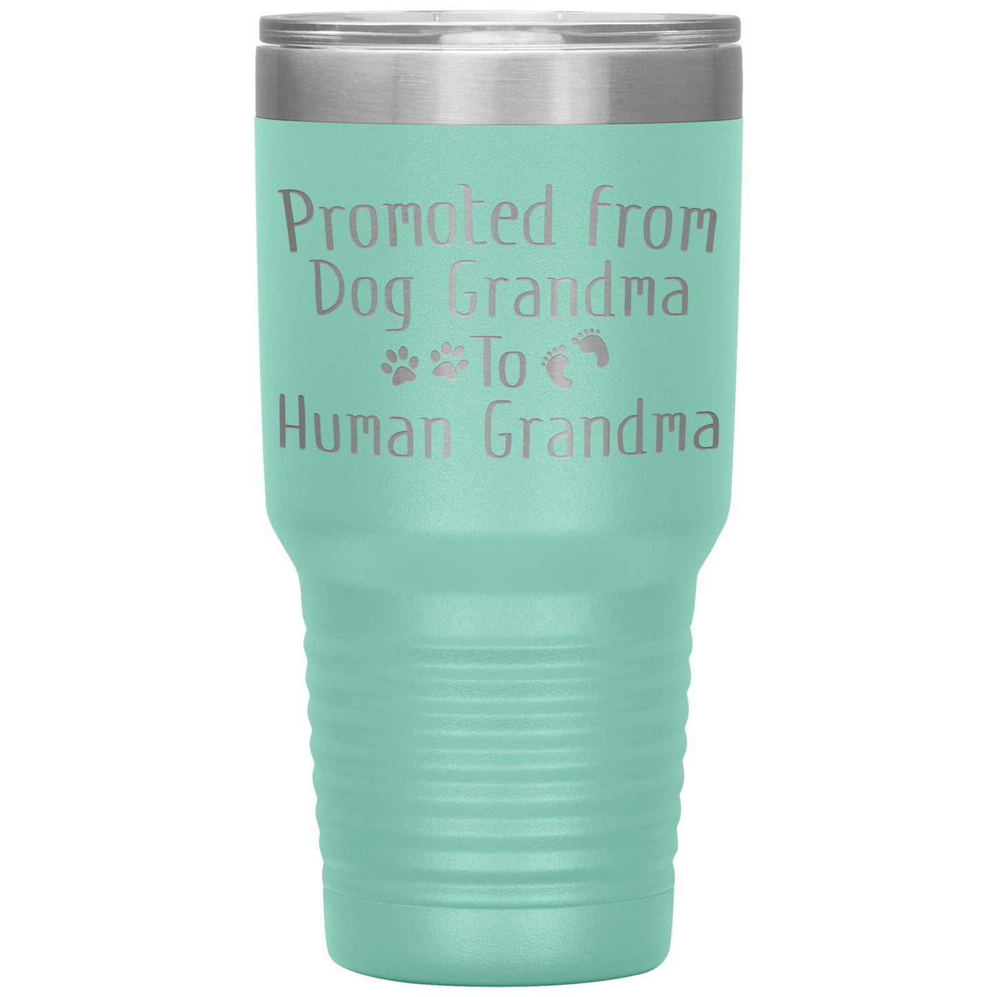 Promoted from Dog Grandma to Human Grandma Tumbler