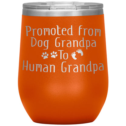 Promoted from Dog Grandpa to Human Grandpa Tumbler