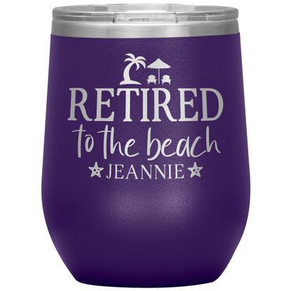 Retired to the Beach Tumbler