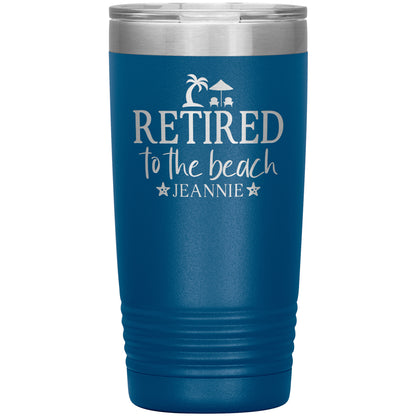 Retired to the Beach Tumbler