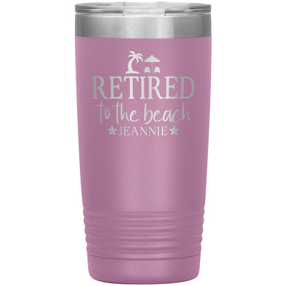 Retired to the Beach Tumbler