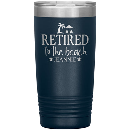 Retired to the Beach Tumbler