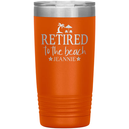 Retired to the Beach Tumbler