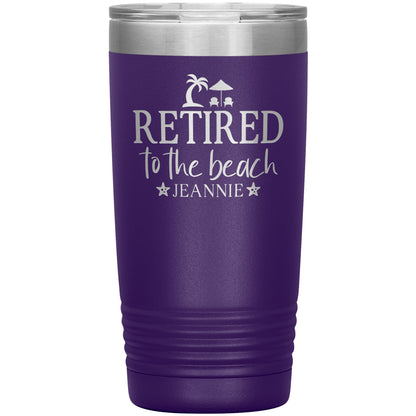 Retired to the Beach Tumbler