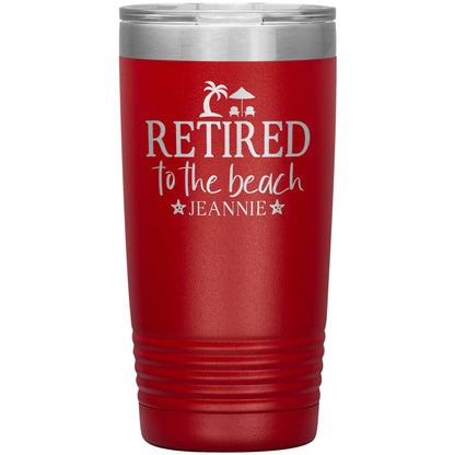 Retired to the Beach Tumbler