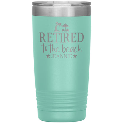 Retired to the Beach Tumbler