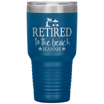 Retired to the Beach Tumbler