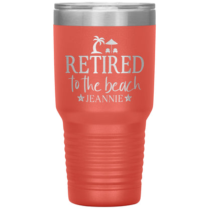Retired to the Beach Tumbler