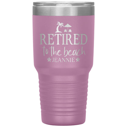 Retired to the Beach Tumbler