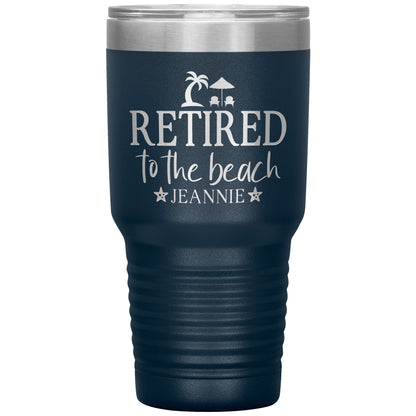 Retired to the Beach Tumbler