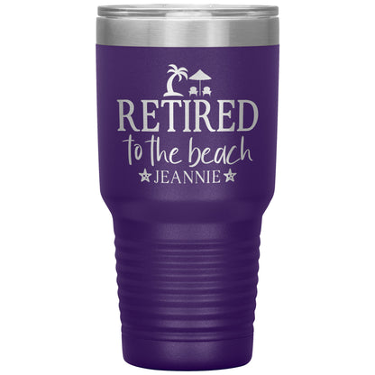 Retired to the Beach Tumbler