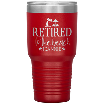 Retired to the Beach Tumbler