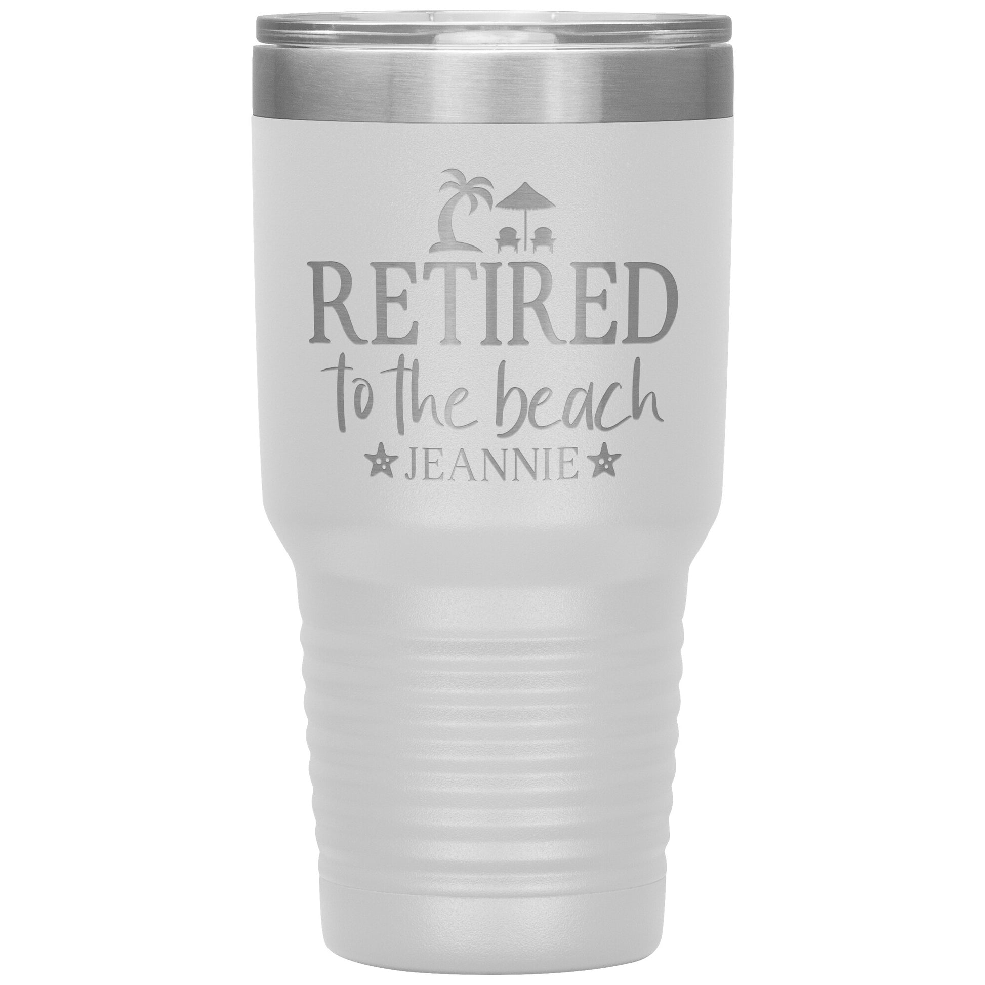 Retired to the Beach Tumbler