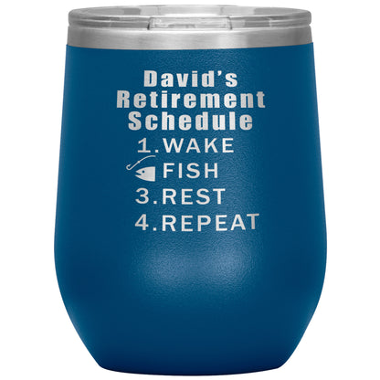 Retirement Schedule Fishing Tumbler