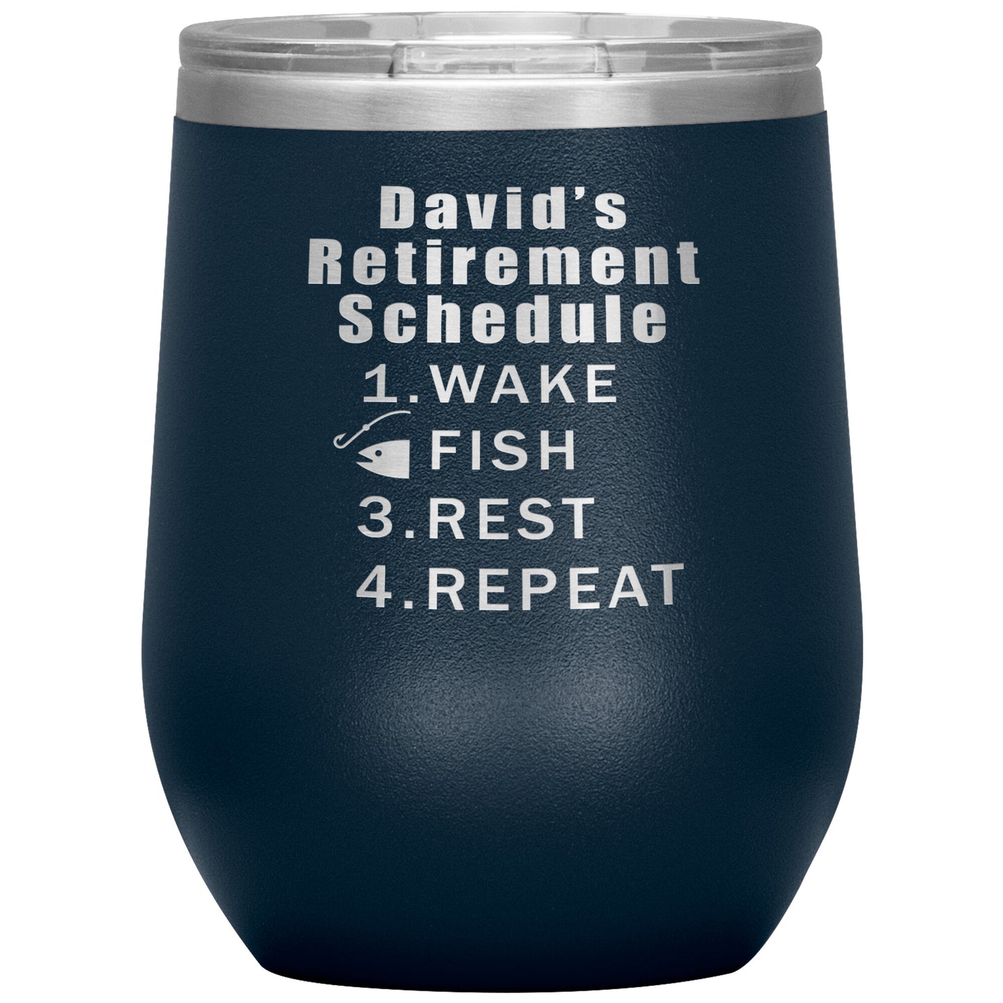 Retirement Schedule Fishing Tumbler