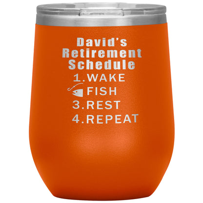 Retirement Schedule Fishing Tumbler