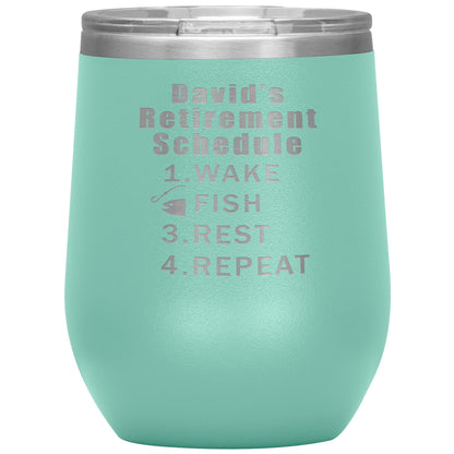Retirement Schedule Fishing Tumbler