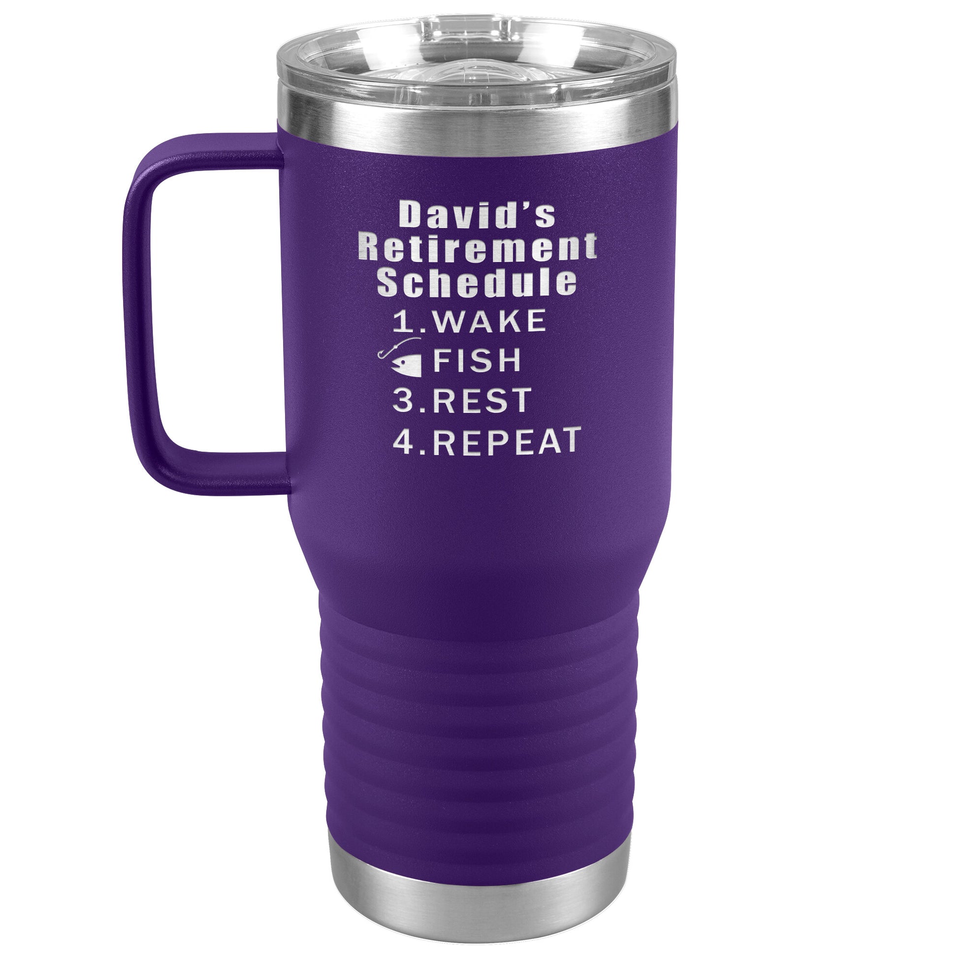 Retirement Schedule Fishing Tumbler