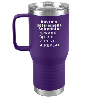 Retirement Schedule Fishing Tumbler