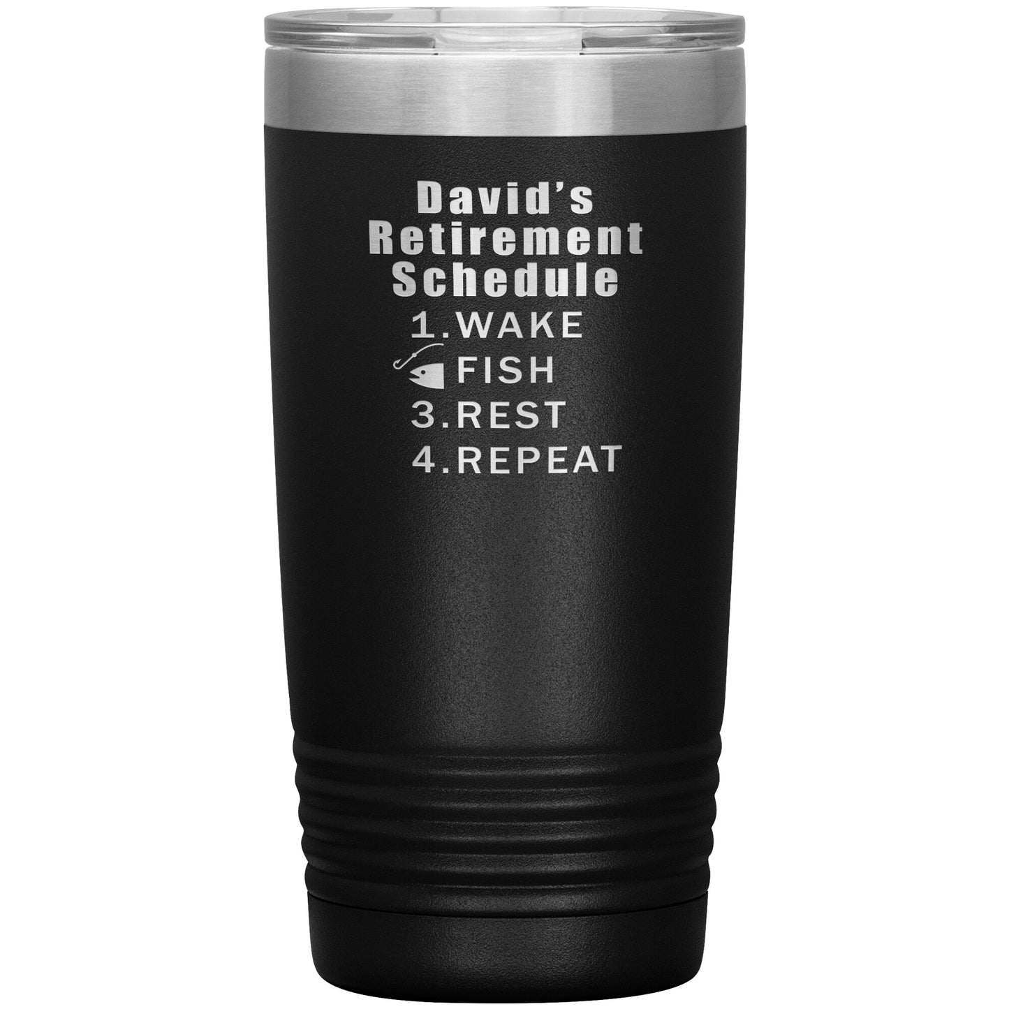 Retirement Schedule Fishing Tumbler