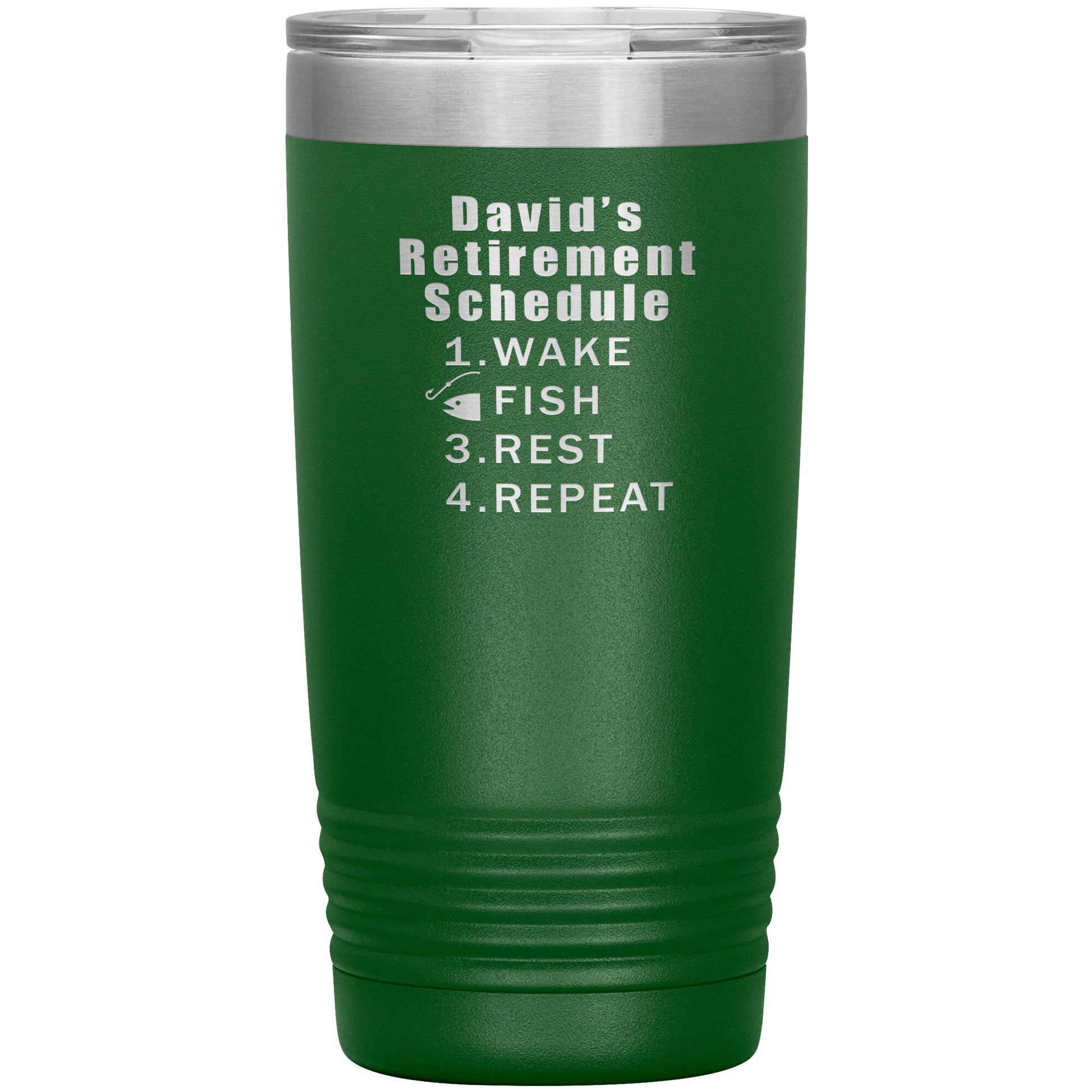 Retirement Schedule Fishing Tumbler