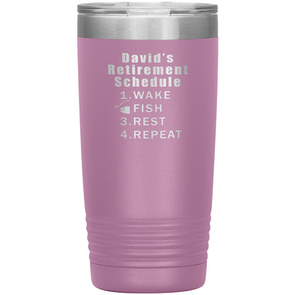 Retirement Schedule Fishing Tumbler