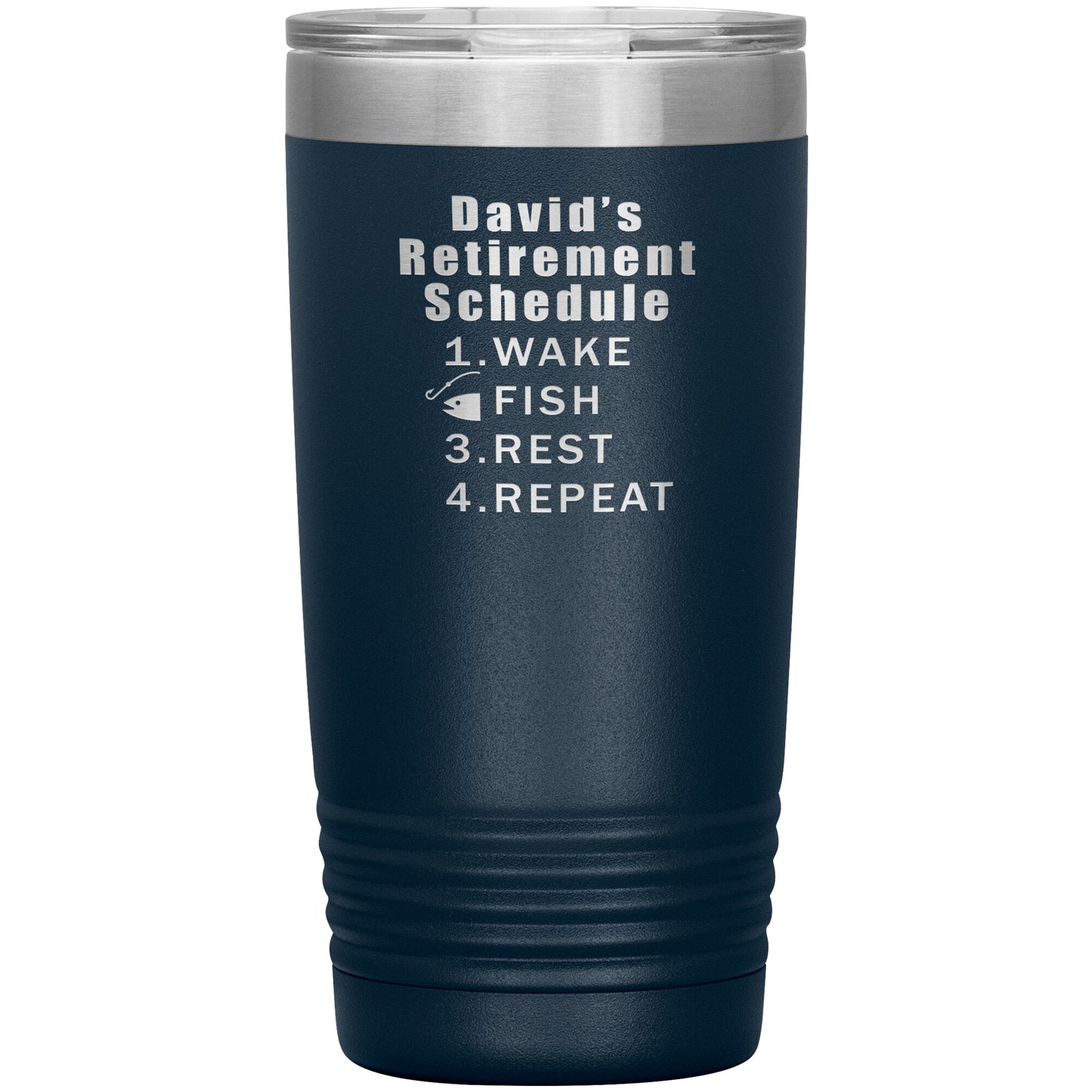 Retirement Schedule Fishing Tumbler