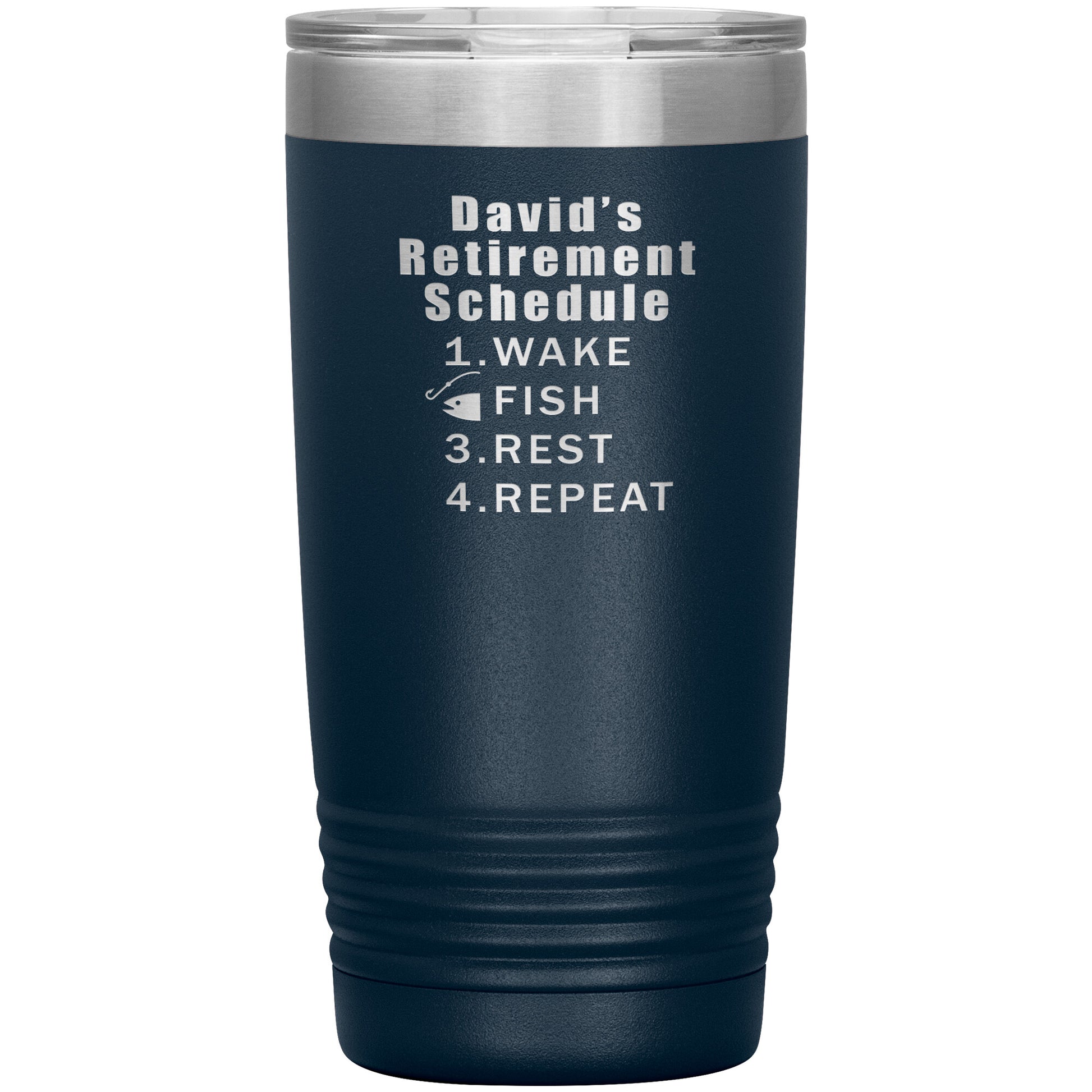 Retirement Schedule Fishing Tumbler