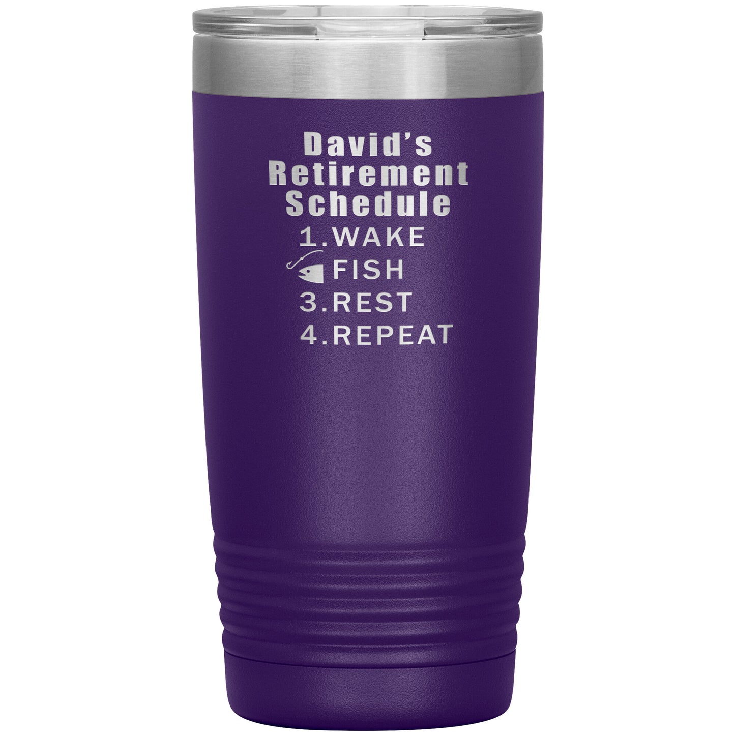 Retirement Schedule Fishing Tumbler