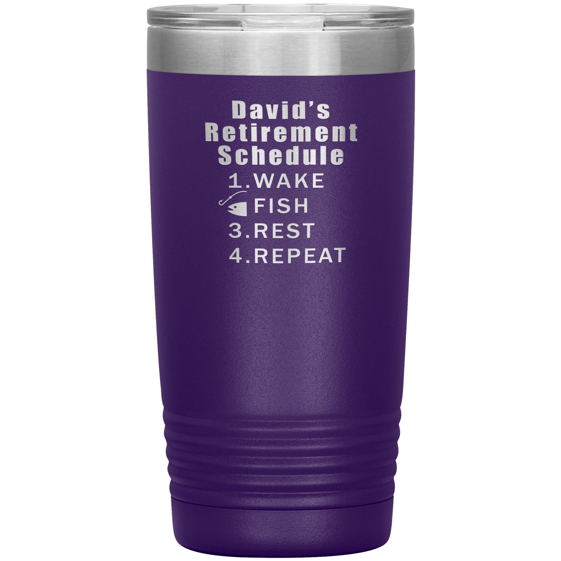 Retirement Schedule Fishing Tumbler