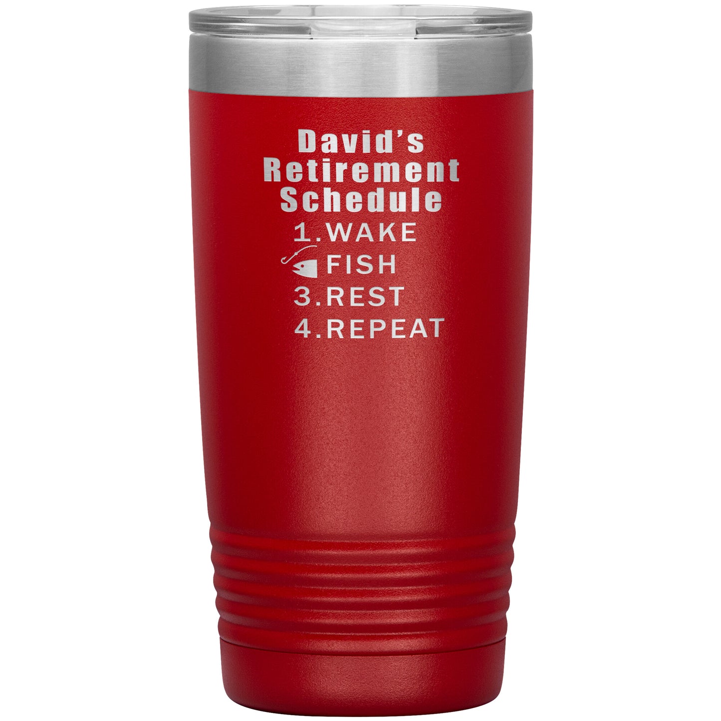 Retirement Schedule Fishing Tumbler