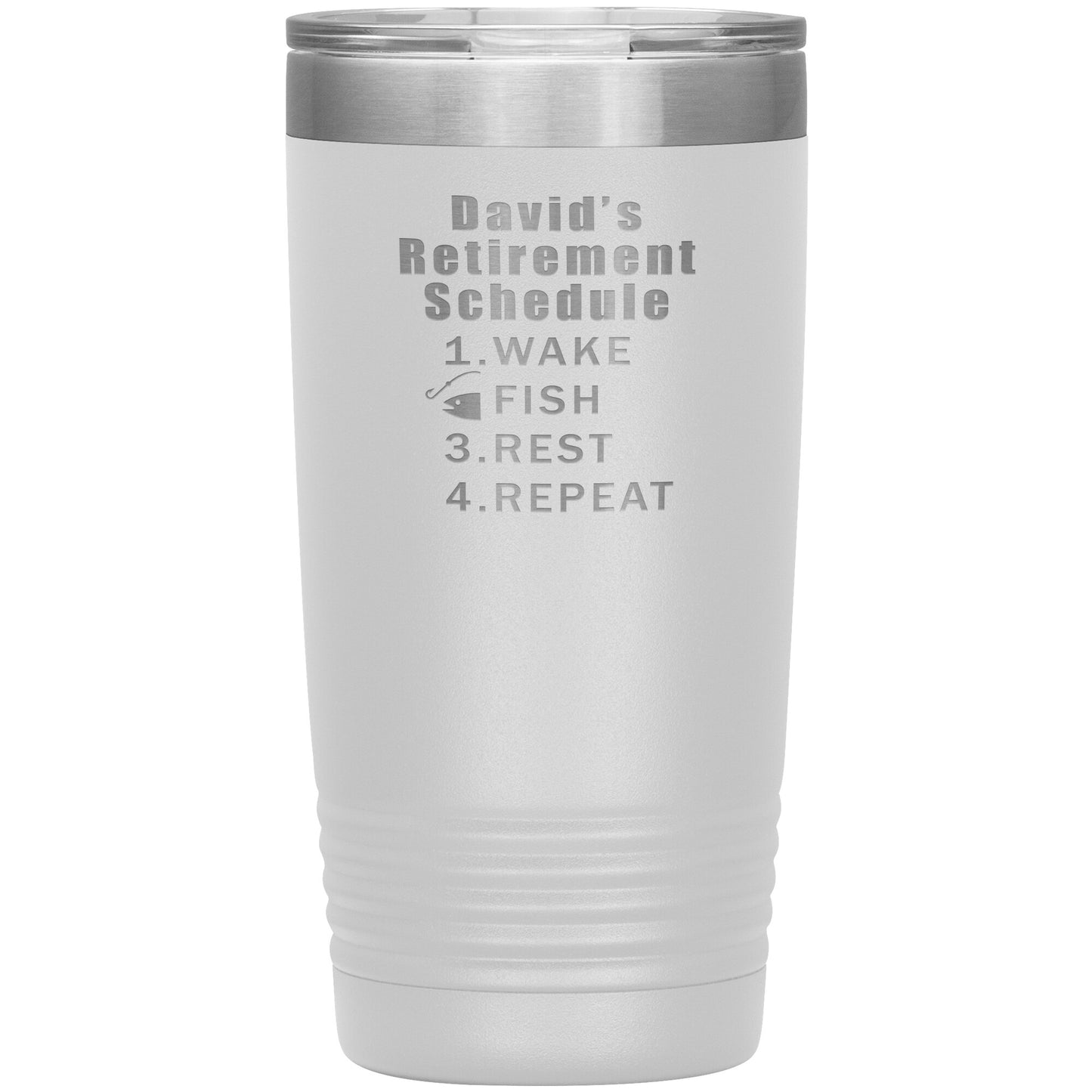 Retirement Schedule Fishing Tumbler