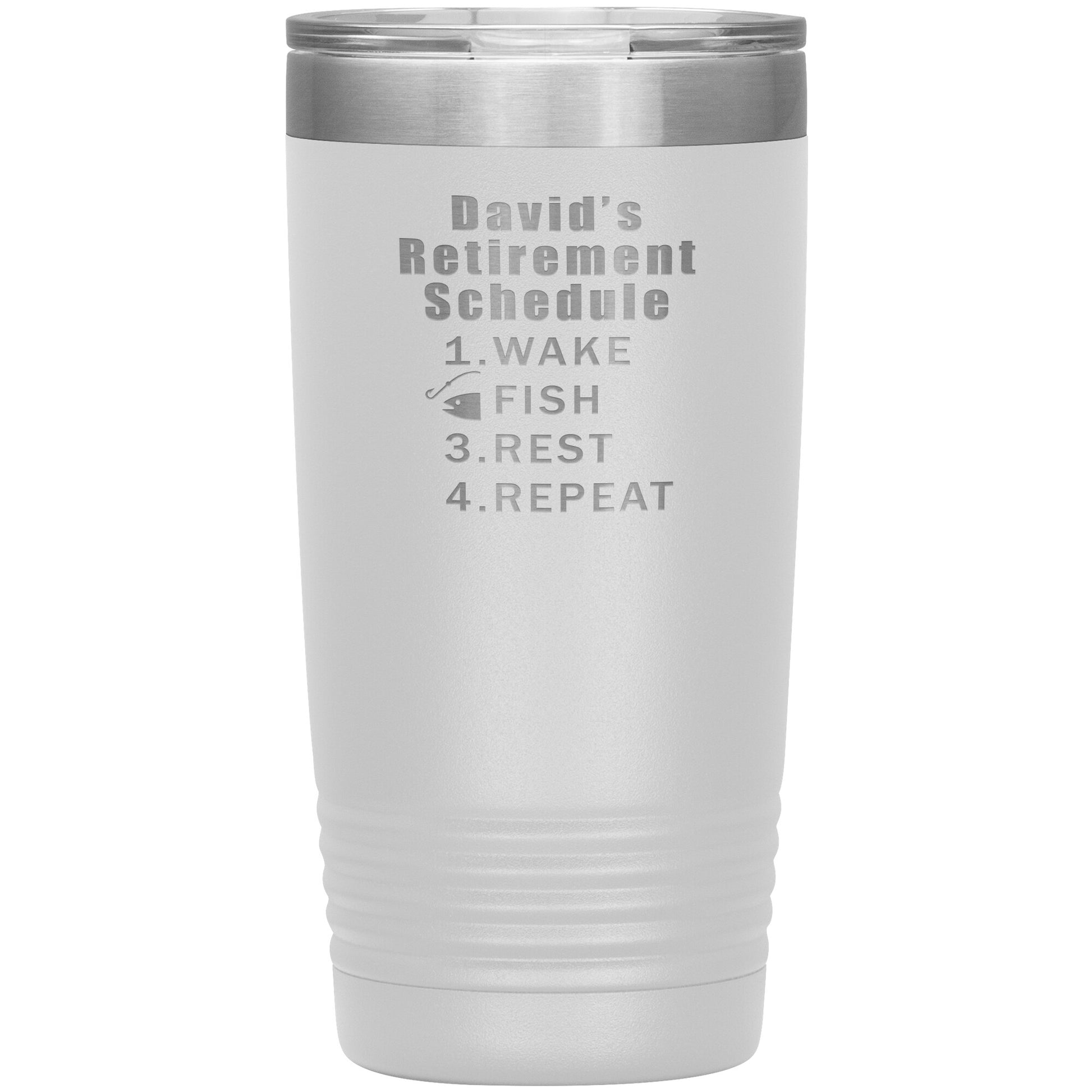 Retirement Schedule Fishing Tumbler