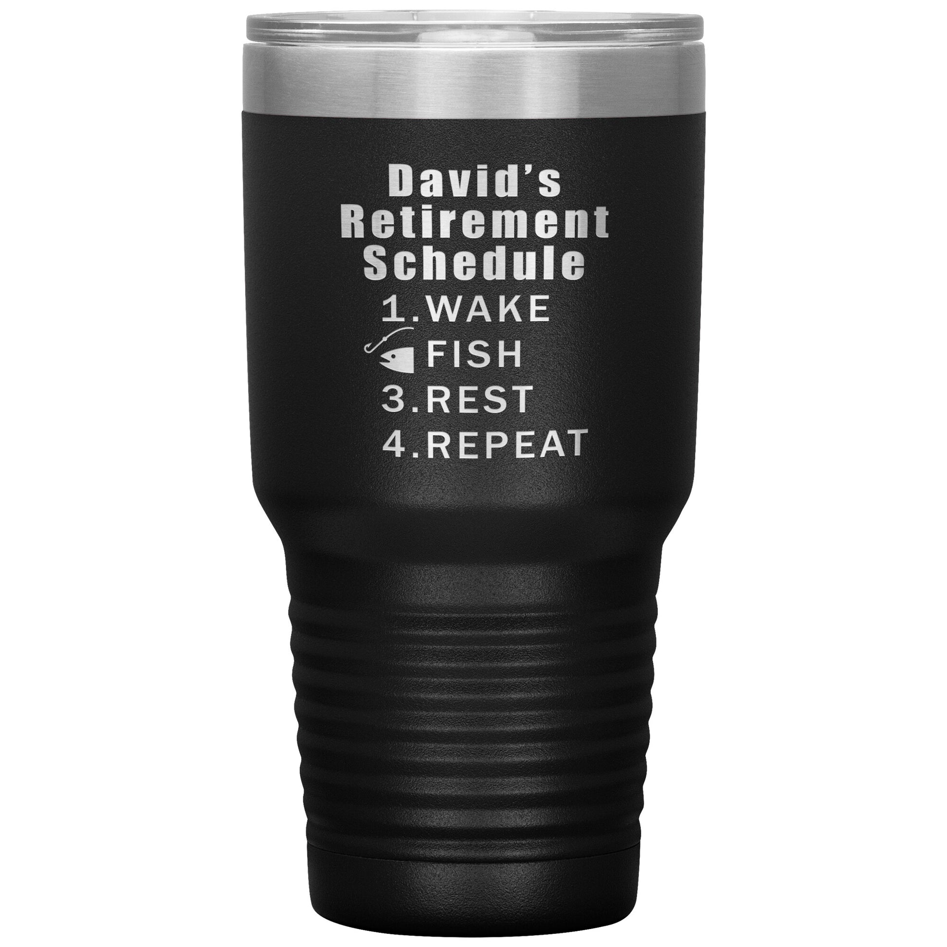 Retirement Schedule Fishing Tumbler