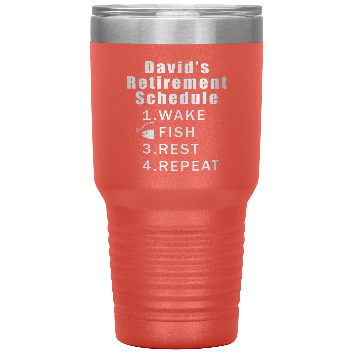 Retirement Schedule Fishing Tumbler