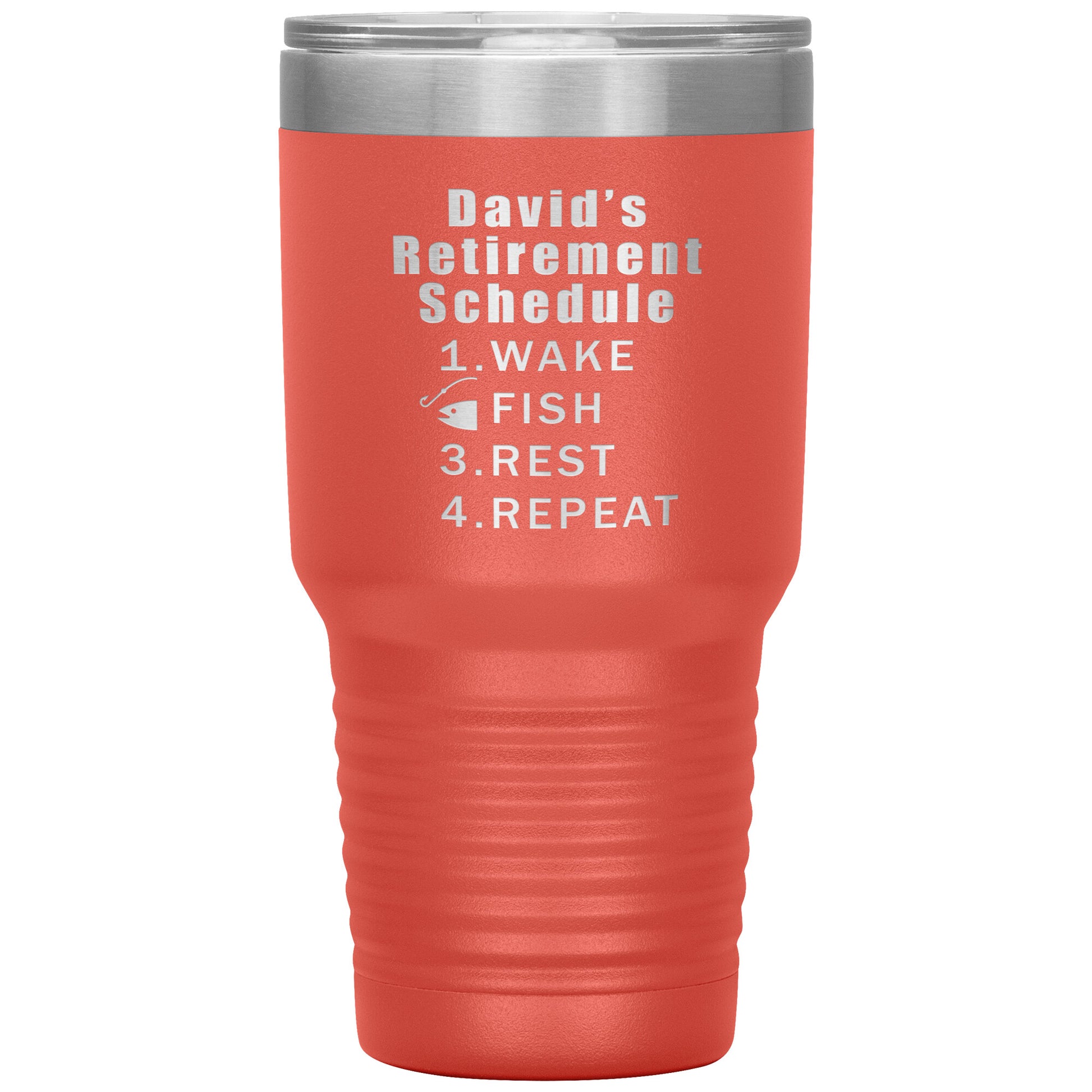 Retirement Schedule Fishing Tumbler