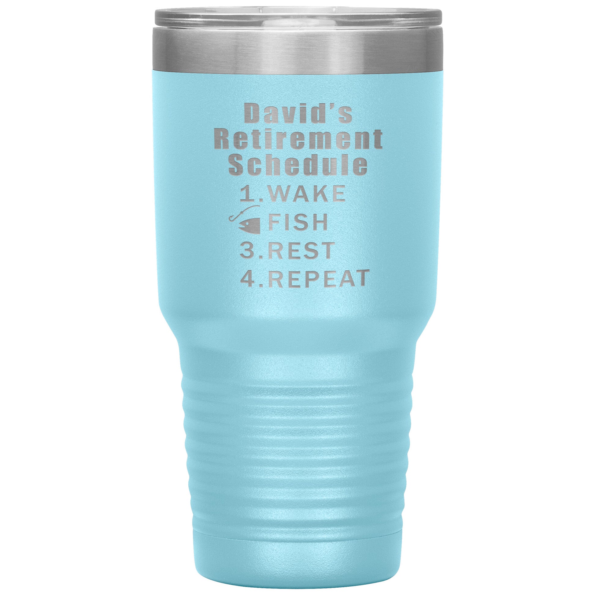 Retirement Schedule Fishing Tumbler