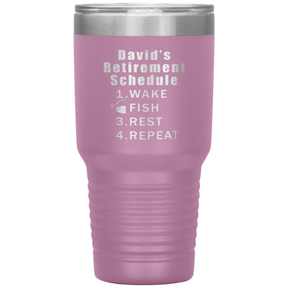 Retirement Schedule Fishing Tumbler
