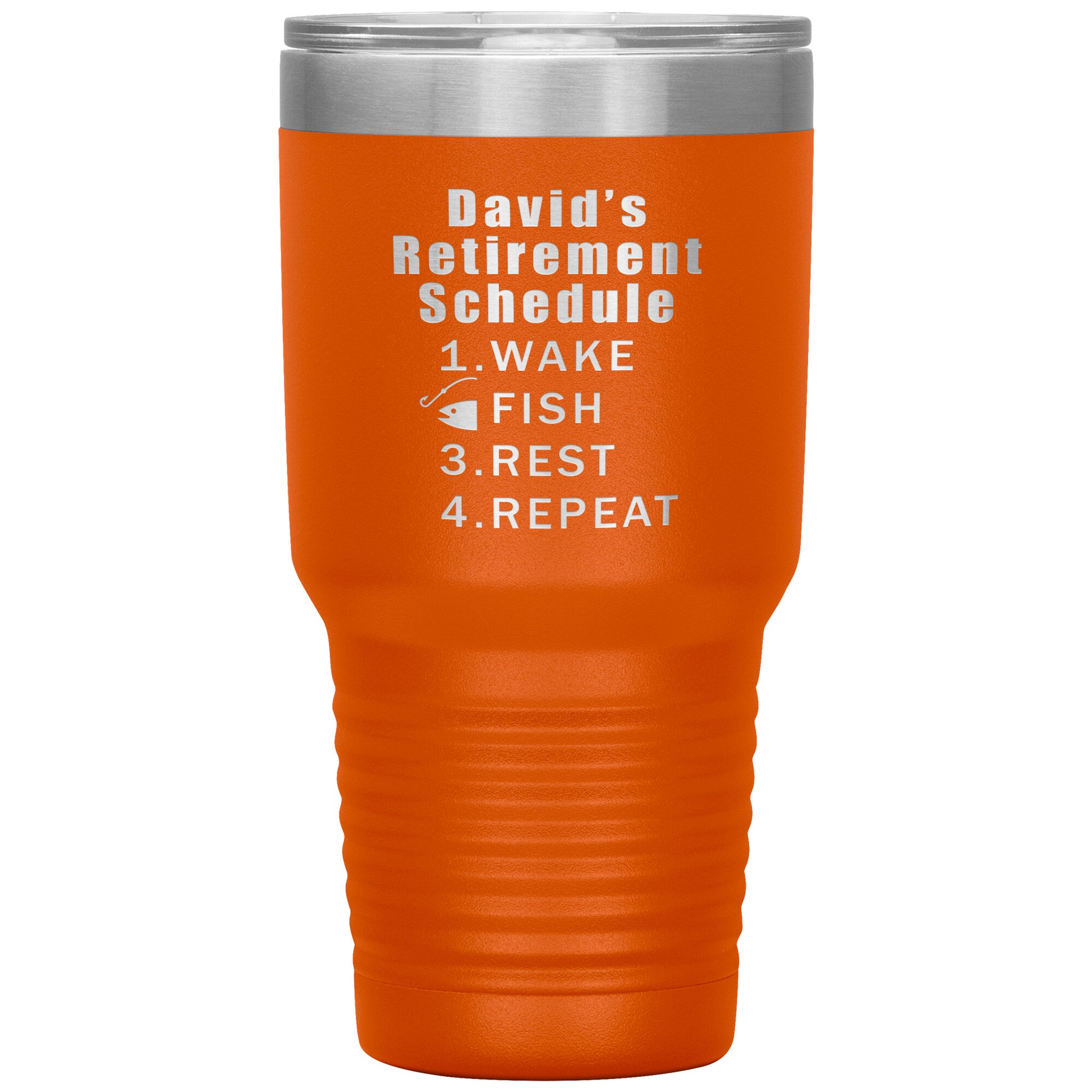 Retirement Schedule Fishing Tumbler