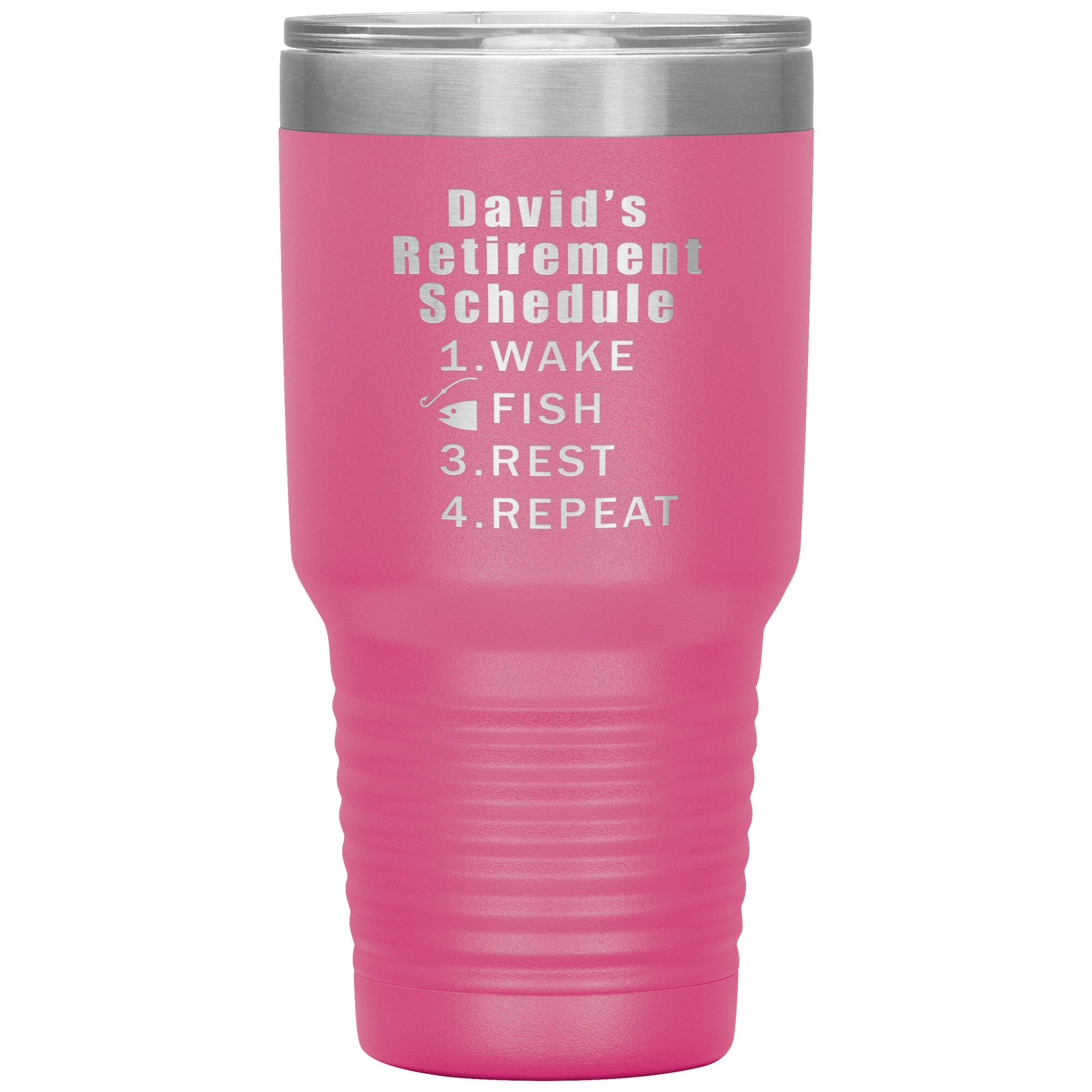 Retirement Schedule Fishing Tumbler