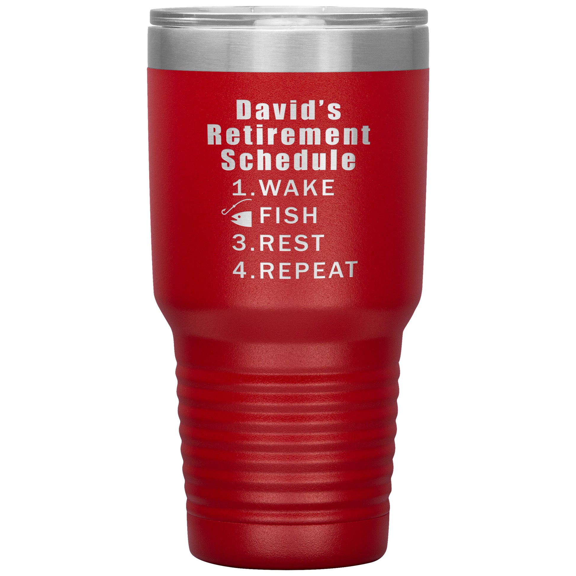 Retirement Schedule Fishing Tumbler