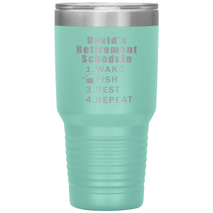 Retirement Schedule Fishing Tumbler