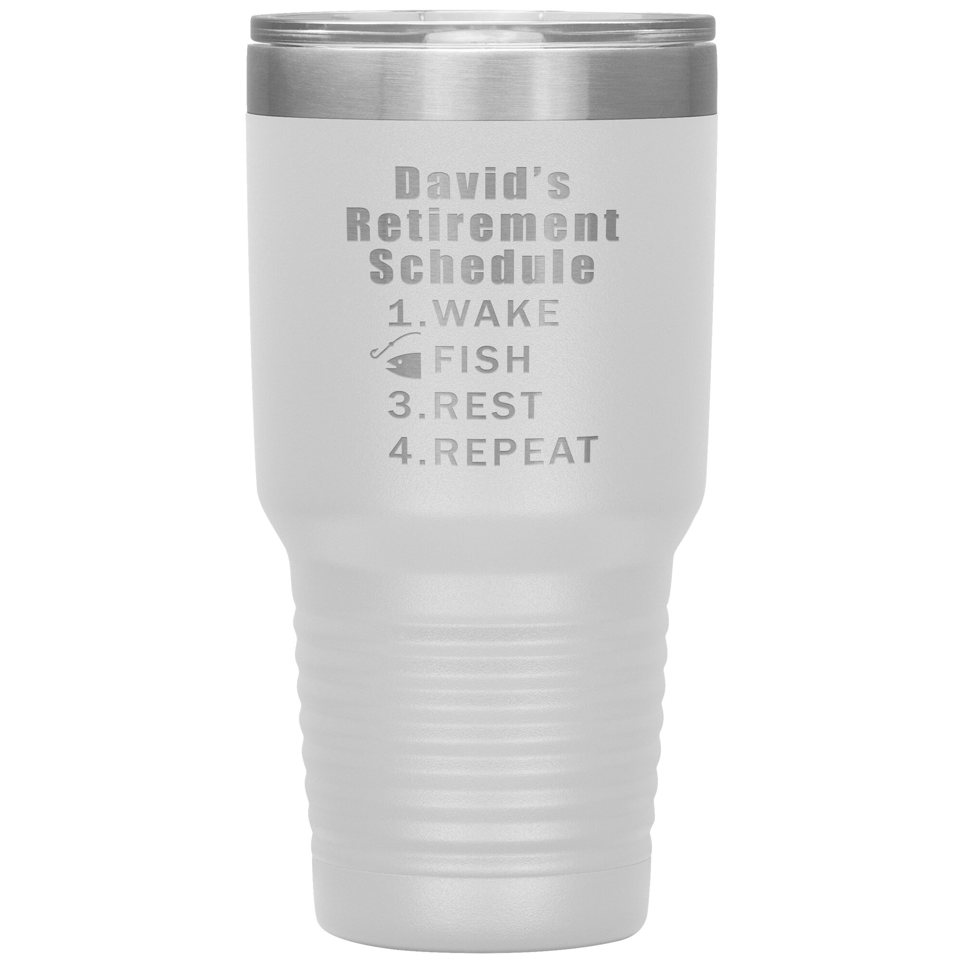Retirement Schedule Fishing Tumbler