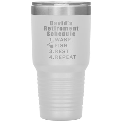 Retirement Schedule Fishing Tumbler